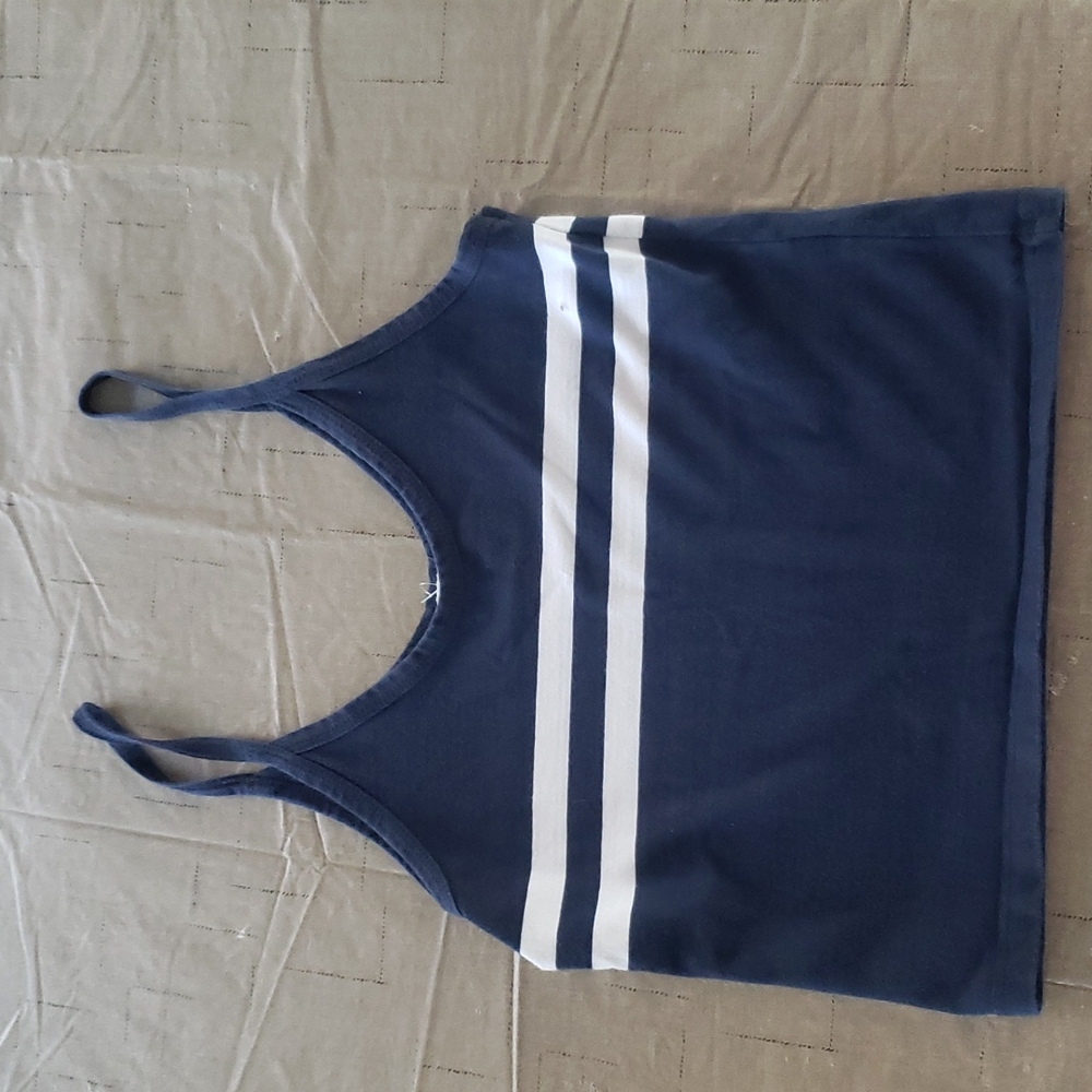 John Gait Navy cropped tank